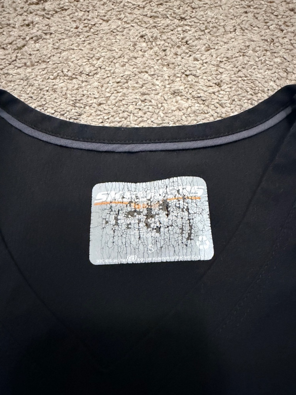 Sketchers by Barco Black Scrub Top - Picture 3 of 5